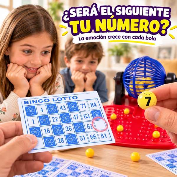 Jugatoys - enfamilia Jeu de Bingo 90 boules et 48 cartons