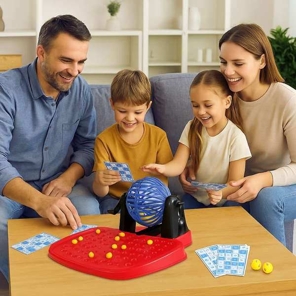 Jugatoys - enfamilia Jeu de Bingo 90 boules et 48 cartons