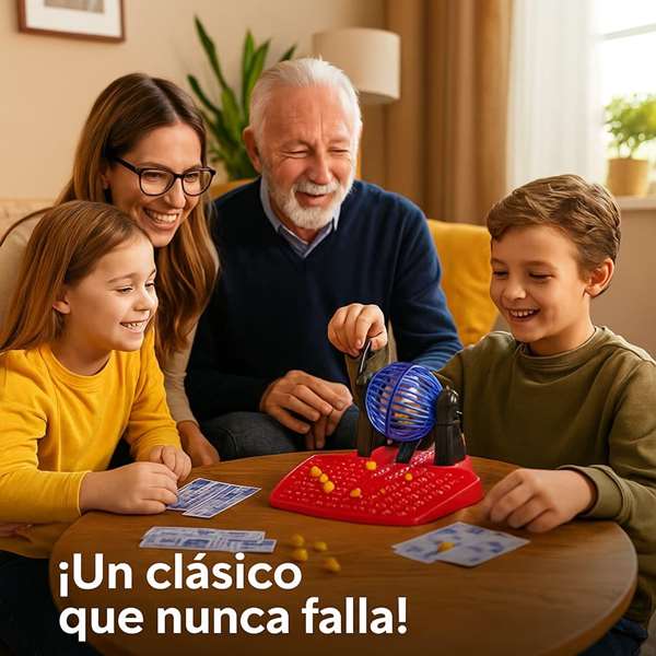 Jugatoys - enfamilia Jeu de Bingo 90 boules et 48 cartons
