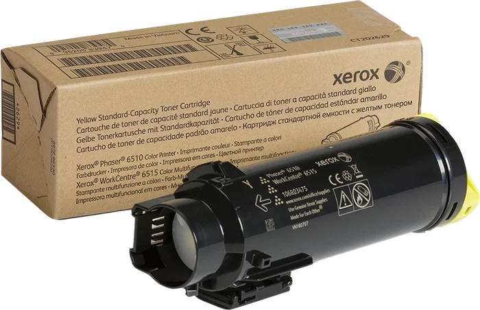 Xerox Cartouche de Toner Jaune 106R03475 pour Phaser 6510 et WorkCentre 6515