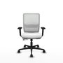 PIQUERAS Y CRESPO Chaise Haches Synchrone/Traslack Tissu Blanc
