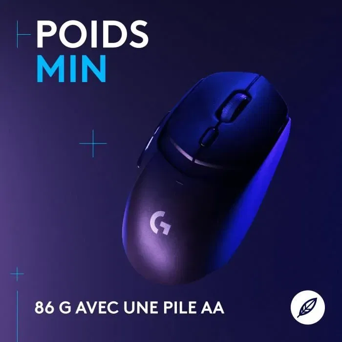 Logitech G G309 Souris Gamer Sans Fil LIGHTSPEED et Bluetooth, Capteurs LIGHTFORCE, Noir