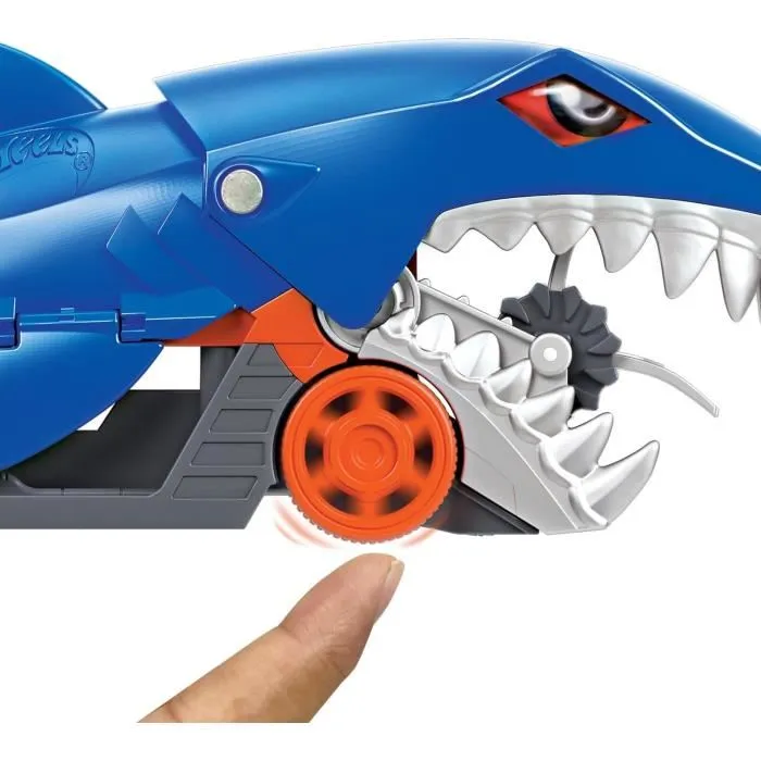 Hot Wheels Requin Transporteur - Circuit de voiture miniature bleu pour enfant a partir de 4 ans - GVG36