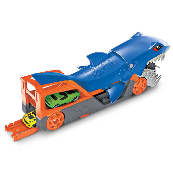 Hot Wheels Requin Transporteur - Circuit et Petite Voiture