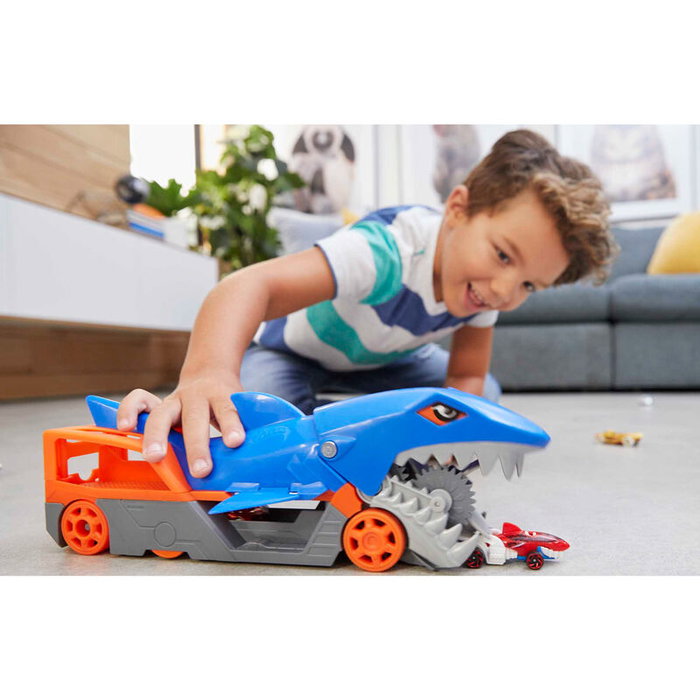Hot Wheels Requin Transporteur - Circuit et Petite Voiture