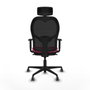 Piqueras y Crespo Chaise de Bureau avec Appui-tête Jorquera 1D036G2 Rose