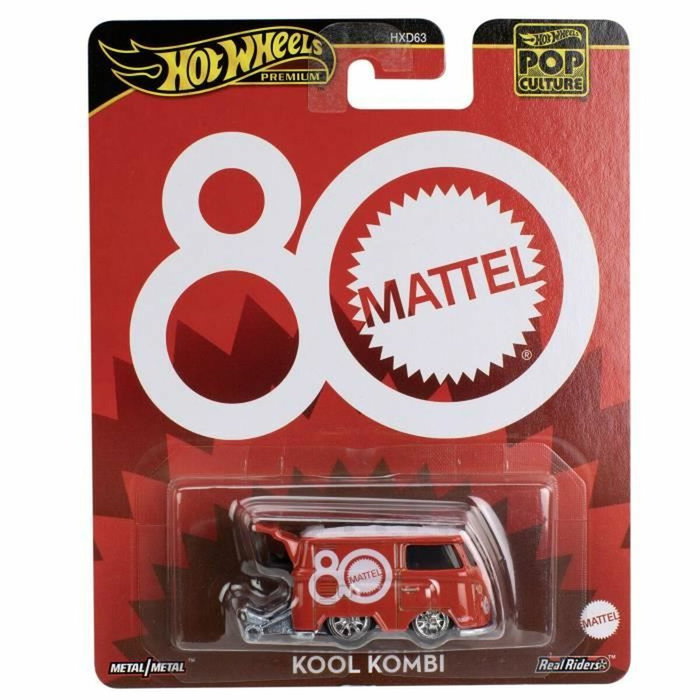 Hot Wheels Combi Volkswagen Pop Culture - Réplique premium 1/64 - Rouge rubis