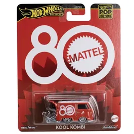 Hot Wheels JBL68 - Réplique Premium de Combi Volkswagen à l'échelle 1/64 - Véhicule Pop Culture rouge rubis - Modèle pour collection et enfants dès 3 ans