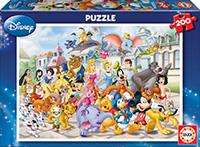 Educa Puzzle 200 pièces Desfile Disney - Puzzle pour enfants à partir de 6 ans - Version espagnol et anglais