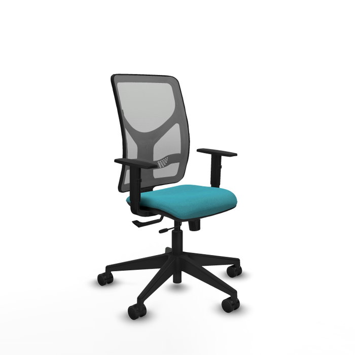 PIQUERAS Y CRESPO Chaise Motilla Synchrone/Traslack Turquoise et Gris PIQUERAS Y CRESPO Chaise Motilla Synchrone/Traslack Turquoise et Gris
