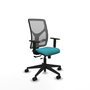 PIQUERAS Y CRESPO Chaise Motilla Synchrone/Traslack Turquoise et Gris
