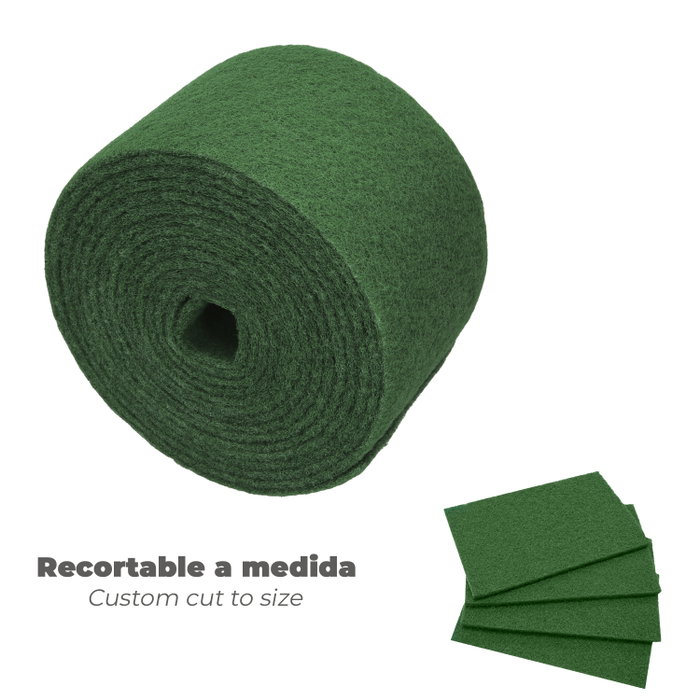 WOLFPACK LINEA PROFESIONAL Rouleau d'éponge en fibre abrasive verte 14 cm x 6 m WOLFPACK LINEA PROFESIONAL Rouleau d'éponge en fibre abrasive verte 14 cm x 6 m