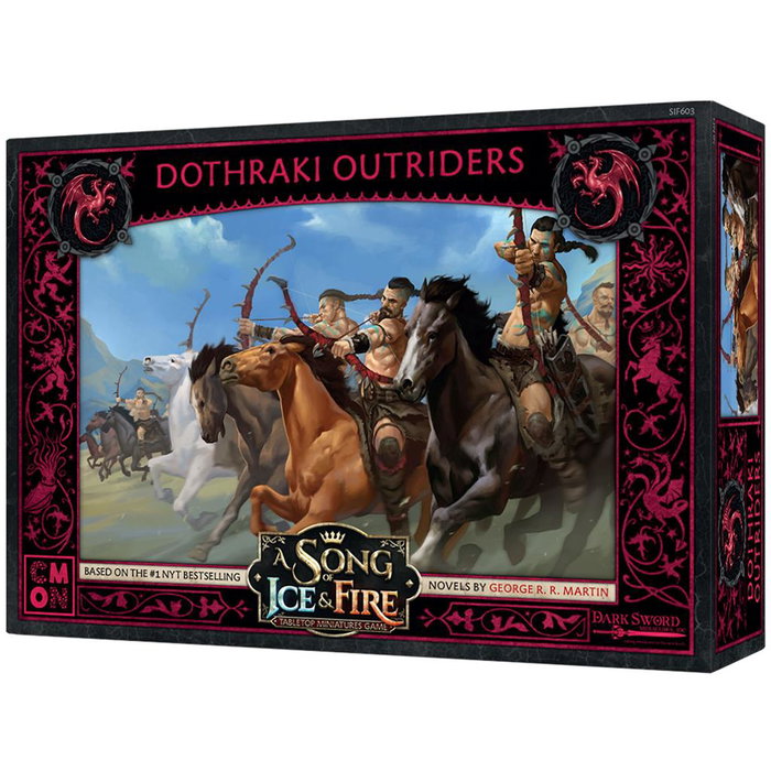 Asmodee Jeu de société Le Trône de Fer : Batteurs Dothraki - Unité de cavalerie légère pour le jeu de miniatures - Version espagnole Asmodee Jeu de société Le Trône de Fer : Batteurs Dothraki - Unité de cavalerie légère pour le jeu de miniatures - Version espagnole