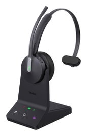 Yealink Casque mono WH64, Bluetooth 5.2, DECT, USB-C, 3 micros MEMS, réduction de bruit, 20 Hz-20 kHz