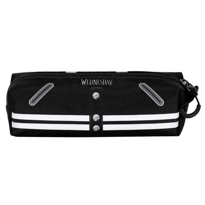 Karactermania - Etui portatout Varsity Wednesday - Pochette de transport en cuir rigide avec fermeture zip - 8 x 21 x 5.5 cm