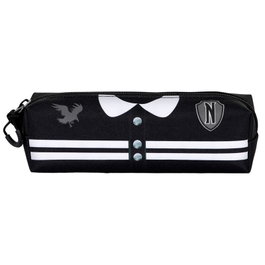 Karactermania - Etui portatout Varsity Wednesday - Pochette de transport en cuir rigide avec fermeture zip - 8 x 21 x 5.5 cm