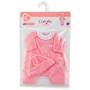 Corolle Pyjama et bonnet rose doux pour poupon 36 cm dès 2 ans - Vêtement de nuit en tissu résistant avec bandes auto-agrippantes