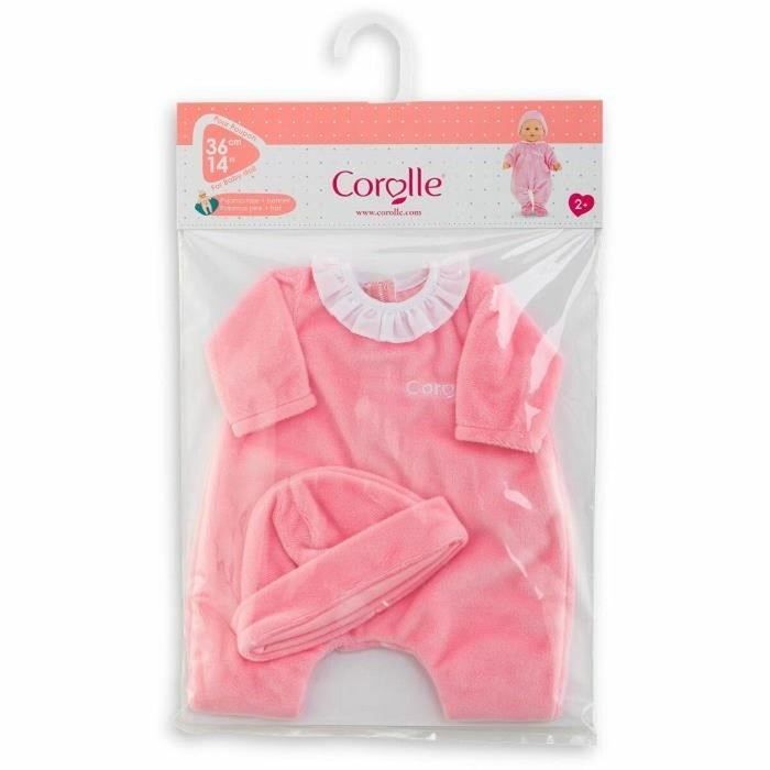 Corolle Pyjama Rose et Bonnet pour Poupon 36cm