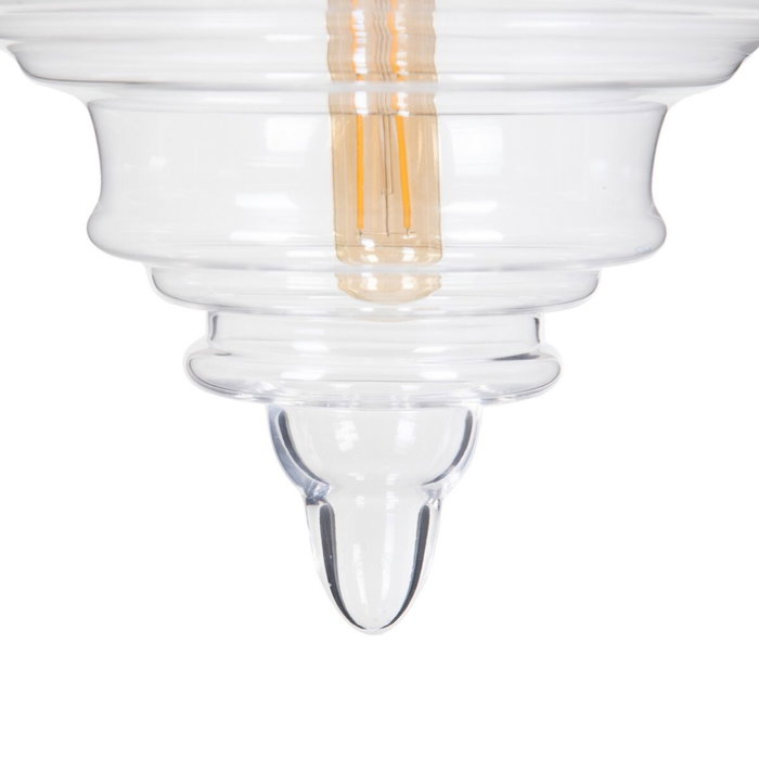BigBuy Home Suspension Moderne Argenté Métal et Verre BigBuy Home Suspension Moderne Argenté Métal et Verre