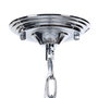 Suspension Argenté Métal Verre 40 W 220-240 V 28 x 28 x 36 cm Moderne