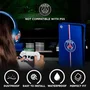 Konix - Coque de Protection Silicone pour PlayStation 5 Slim PS5 - Antichoc, Anti-rayures - Bleu - PSG - Facade