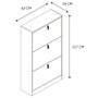 Home Deco Factory Meuble zapatero Abbot 3 portes