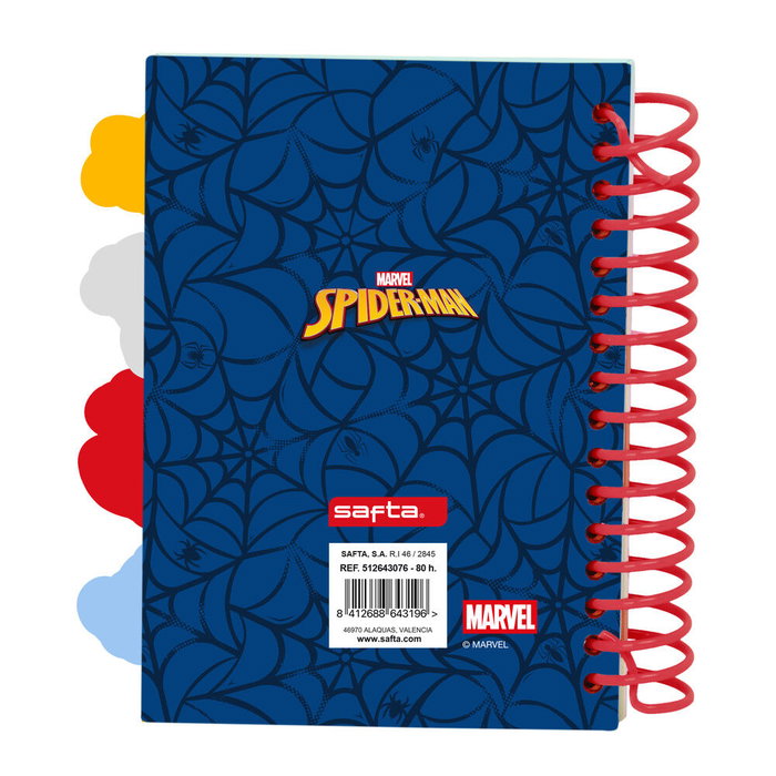 Safta Bloc de notes A6 Spiderman Marvel