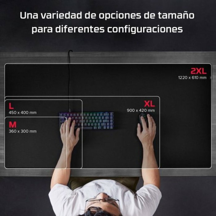 HyperX Tapis de souris Gamer Pulsefire Noir L HyperX Tapis de souris Gamer Pulsefire Noir L