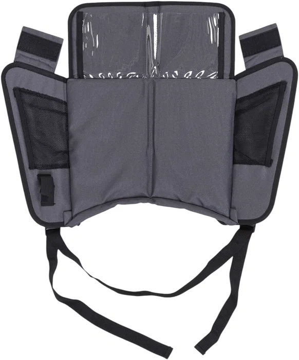 Tineo Plateau de Voyage Portable pour Enfant avec Compartiments et Support - Adapté aux Sièges Auto - Gris