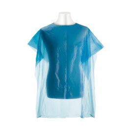 Bifull Cape jetable en polyéthylène 90x115cm Tella Blue