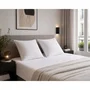 BLANREVE Lot de 2 Oreillers Microfibre Anti-Acariens - 60 x 60 cm - Blanc