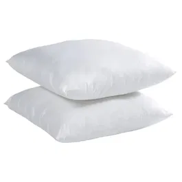 Lot de 2 Oreillers en Microfibre Anti-Acariens 60 cm x 60 cm - Enveloppe et Garnissage 100% Polyester - Fabrication Française