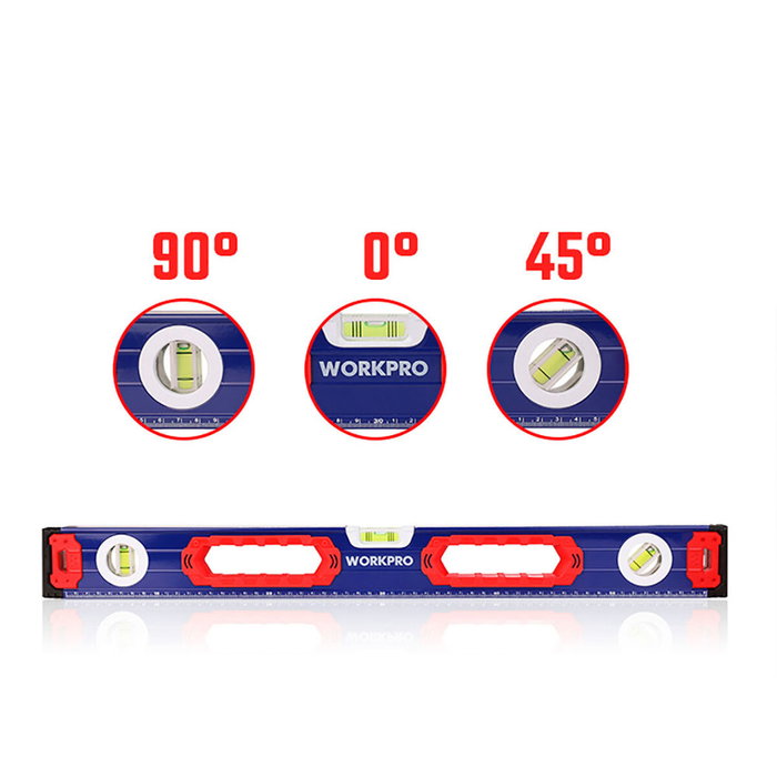 Workpro Niveau à Bulle Aluminium 60 cm Magnétique Workpro Niveau à Bulle Aluminium 60 cm Magnétique