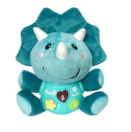 Creaciones Llopis - Rino musical - Boîte à musique avec lumières et sons - Mélodies - 24 cm