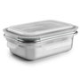 Ibili Boîte à lunch 669304 Argenté Acier inoxydable Rectangulaire 400 ml