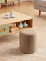 GIFTDECOR Puff Borreguito Beige en MDF et Tissu 32x36x32 cm