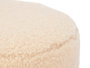 GIFTDECOR Puff Borreguito Beige en MDF et Tissu 32x36x32 cm