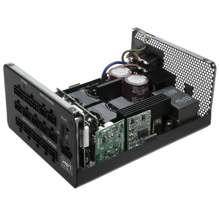 Corsair iCUE LINK HX1200i SHIFT - Alimentation PC Modulaire 1200W 80 PLUS Platinum - Certifiée Cybenetics Platinum, ATX 3.1, PCIe 5.1 - Ventilateur 140 mm - Garantie 10 ans