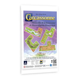Devir Extension Carcassonne : Merveilles de l'Humanité 3, Jeu de Société, 4 Nouvelles Tuiles Stratégiques