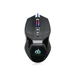 Veho Alpha Bravo GZ1 Souris de Jeun Gaming USB Filaire, Réglage DPI 800-6400, Rétroéclairage RGB 16,8 Millions de Couleurs, Design Ergonomique Ambidextre