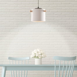 Maliyah Lampe à Suspension Blanc