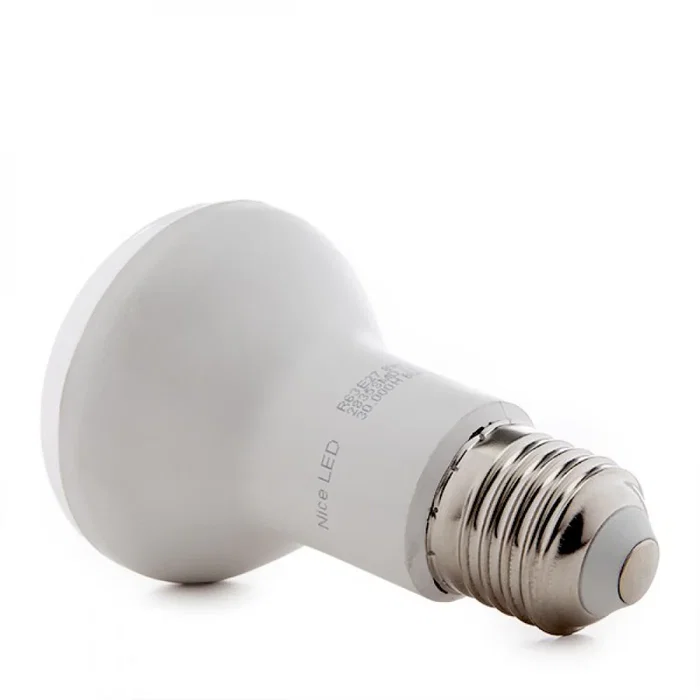 greenice Bombilla LED E27 8W 640Lm Blanco Frío 6000K R63