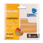 GSC Evolution Lot de 5 feutres adhésifs carrés 13x91mm - Marron
