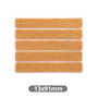 GSC Evolution Lot de 5 feutres adhésifs carrés 13x91mm - Marron