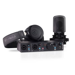 Arturia MiniFuse Recording Pack Noir Interface Audio 2 entrées/sorties avec Micro CM1 Casque EF1 Câble XLR + Logiciels