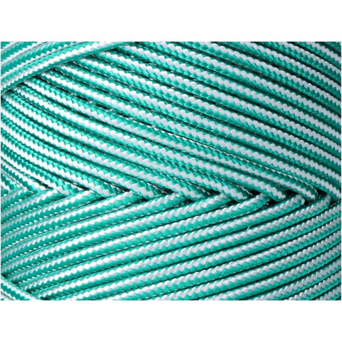 Cordon EDM 87914 Blanc Vert polypropylène 5 mm x 200 m Tressé