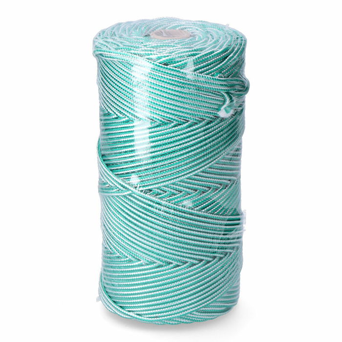 Cordon EDM 87914 Blanc Vert polypropylène 5 mm x 200 m Tressé
