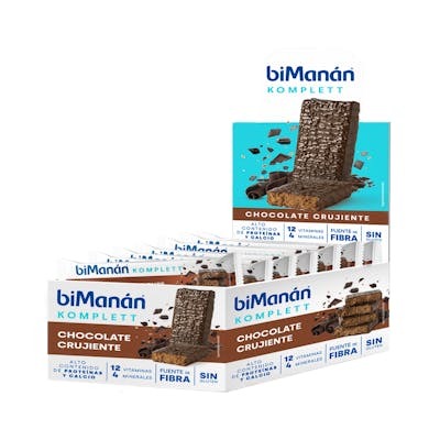 BIMANAN beKOMPLETT Barrita Chocolate Crujiente (Pack de 24)