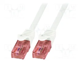 LOGILINK Cordon de raccordement Cat 6 U/UTP RJ45 1,5 m blanc