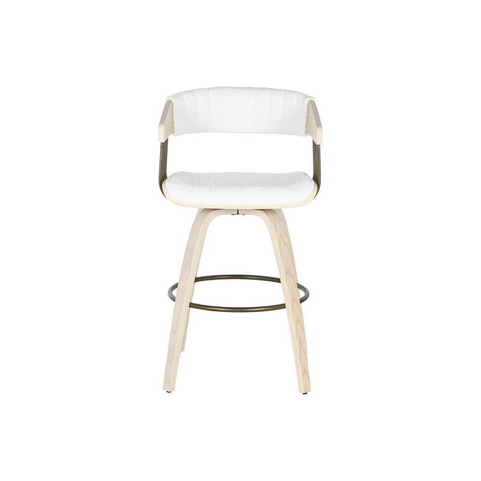 Tabouret Home ESPRIT Blanc Bois 51,5 x 47,5 x 94,5 cm